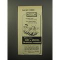 1950 Bank of America Travelers Cheques Ad - In frigid North or South seas