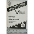 1981 programme Widnes v. Bradford Northern, 6/12