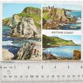 1969 postcard Antrim Coast multi-view