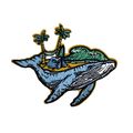 Blue Whale Iron On Patch Badge sew Motif Appliq...