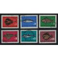 Bulgaria Fish 6v 1965 Canc SG#1530-1535 MI#1542...