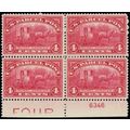 Q4 Mint F-VF HR 4¢ - Plate Block of Four Parcel...