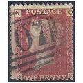 1858 SG43 1d Red Plate 94 Good/Fine Used "OK".