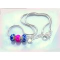 Silver Plated Snake Chain Lobster Clasp Necklac...