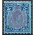 Bermuda 1950 SG116f 2/- Reddish-Purple & Blue/P...