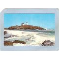 ME York Beach Lighthouse Postcard Nubble Light ...