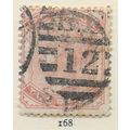 2d PALE ROSE QV GB 1880 USED CLASSIC SG168 168 ...
