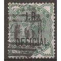 1882 O1 1/2d Deep Green IR Official Good+ Used . .