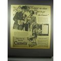 1942 Camel Cigarettes Ad - He Doesn't Say Where