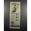 1950 Johns-Manville Rock Wool Insulation Ad