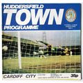 MATCH PROGRAMME 1982-83 HUDDERSFIELD TOWN v CAR...