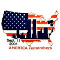 America Remembers Sept. 11 2001 Flag Magnet