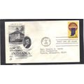 FDC Art Craft 1308 5c Indiana (Cachet-Typed/A) ...