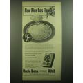 1947 Uncle Ben's Rice Ad - Now rice has flavor