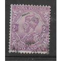 INDIA 1911 2a DULL PURPLE SG 166 FINE USED#