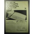 1967 GM Fisher Body Ad - New Space age polyurethane blocks speed up building