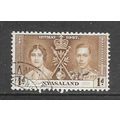 NYASALAND 1937 KG6 SG 128 SG128 CORONATION USED