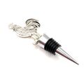 Cockerel Wine Bottle Stopper Metal Silver Colou...