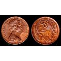 Australia Two Cent 1971 Used Coin Frilled neck-...