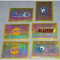 6x Large Foil Team Logo Panini Stickers 93/94 L...