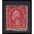 Used 634 2c George Washington Very Fine Cracked...