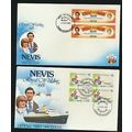 Nevis Stamps Scott #135 & 138, First Day Covers...
