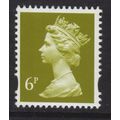 Y1671 U147Ab 6p Yellow-Olive ENSCHEDE (YELLOW FLUOR) TWO 2mm VARNISH BANDS ~ UM