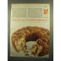 1965 Karo Syrup Ad - Chatterbox Coffee Cake Recipe