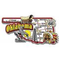 Oklahoma Jumbo State Map Fridge Magnet