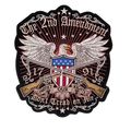Large Iron On Patch Eagle USA 2nd Amendment Bil...