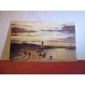 'AT EVEN TIDE' by Prof. Van Hier used antique p...