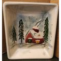 Royal Season's Winter Cabin Snow Flake Christma...