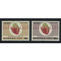 Cyprus World Heart Month 2v 1972 MNH SG#385-386
