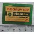 vintage Matchbox Label - De Gruyter, Planten, T...