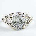 Cubic Zirconia, 925 Sterling Silver Ring, SR005