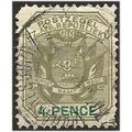 Transvaal 1897 SG221 4d Sage-Green & Green Fine...