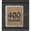 Germany.SG306 400T on 15pf Brown.Mounted Mint.N...