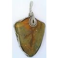 Picture Jasper Stainless Wire Wrap Gemstone Pen...