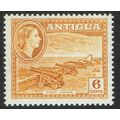 Antigua 1953 Definitive Issue 6c Yellow Ochre S...