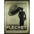 1932 Chapeaux Flechet Ad - in French - Chapeaux...