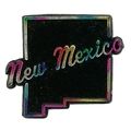 New Mexico Black Fridge Magnet