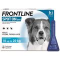 Frontline Spot On Flea & Tick Treatment for Medium Dogs (10-20kg) 6 pipettes