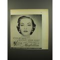 1951 Maybelline Cosmetics Ad - Vogue says: Accent your eyes