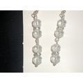 Beautiful etched clear hint of blue crystal gla...