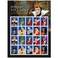 Walt Disney Villains Sheet of 20 Current Rate P...