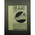 1932 Freezone Corn Remover Ad - How to stop pai...