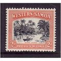 WESTERN SAMOA 1935 2d RIVER SCENE BLACK AND ORA...