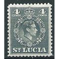 St Lucia 1949 SG149 4c Grey Mounted Mint ....