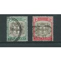jamaica stamps hm sg 33 sg34 sg33 sg 34 used
