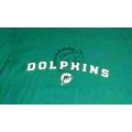 Miami Dolphins NFL Reebok Teal T-shirt Size L (...